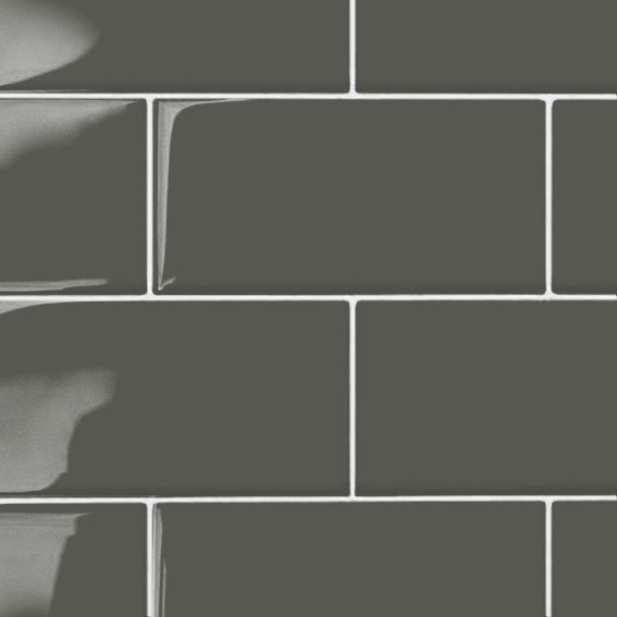 Wall Tile Roca Array Dark Gray Bright